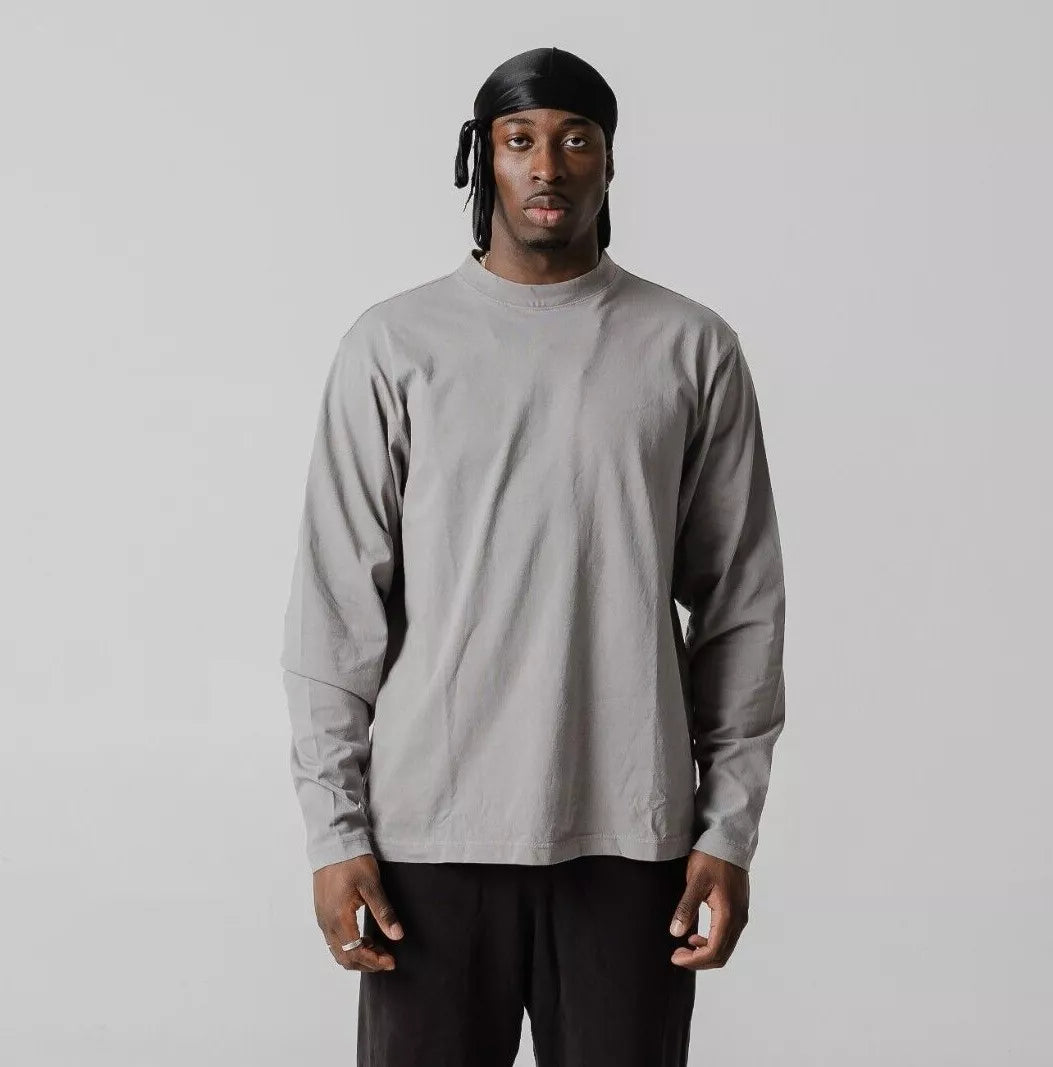 Unreleased Yeezy Gap Engineered by Balenciaga Light Grey Longsleeve Te xChange.LA