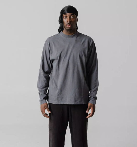 Unreleased Yeezy Gap Engineered by Balenciaga Dark Grey Longsleeve Tee