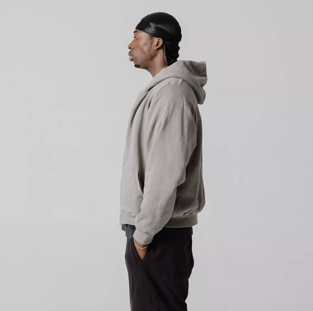 Unreleased Yeezy Gap Engineered by Balenciaga Light Grey Zip Up Hoodie